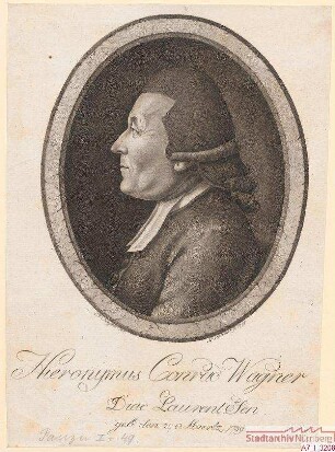 Hieronymus Conrad Wagner, Diakon bei St. Lorenz; geb. 27. März 1739