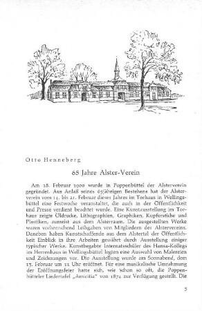 65 Jahre Alster-Verein