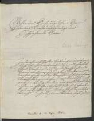 Brief von Johann Georg Küchle an Regensburgische Botanische Gesellschaft
