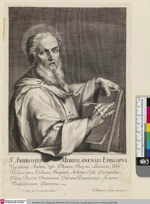 S. Ambrosius Mediolanensis Episcopus [Der heilige Ambrosius von Mailand]