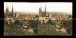 Blick auf Apollinariskirche und Remagen