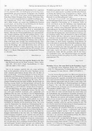 740-742 [Rezension] Merklein, Helmut, Der erste Brief an die Korinther