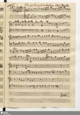 743.Duetto: Non parlar più da lontano / Paisiello, G.