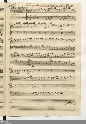 743.Duetto: Non parlar più da lontano / Paisiello, G.