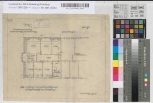 Erweiterung des Betriebsflügel am Empfangsgebäude Bielefeld Hbf: Grundriß 2. Obergeschoß, M. 1:100