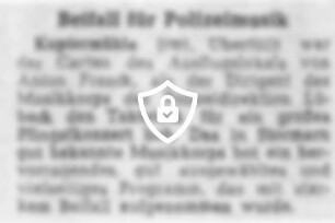 Beifall für Polizeimusik