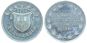 Altona, Medaille auf das 25jährige Stiftungsfest der Kunsthalle