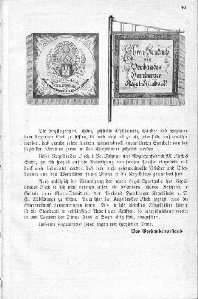 Ehren-Standarte des Verbandes Hamburger Kegel-Klubs e.V.