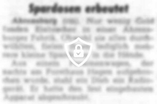 Spardosen erbeutet