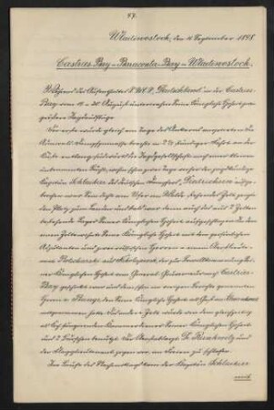 Reisebeschreibung Castries-Bay - Baraconta-Bay - Wladiwostock vom 11.09.1898 (97)