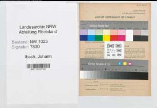 Entnazifizierung Johann Ibach , geb. 21.06.1890 (Verw.Angest.)