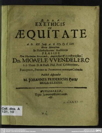 Ex ethicis aequitate