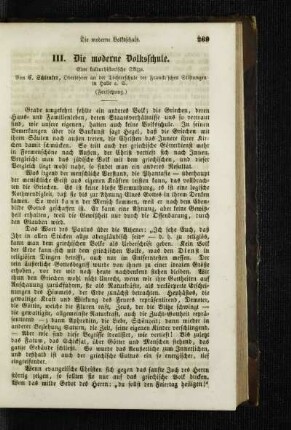 ¬Die¬ moderne Volksschule : eine kulturhistorische Skizze ; (Fortsetzung)
