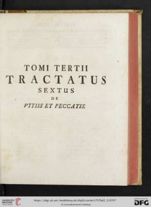 Tractatus sextus