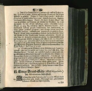 II. Einige Grund-Sätze (oder Hypotheses) die Astronomiam betreffend.