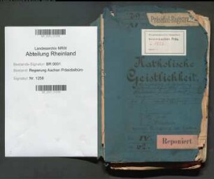 Katholische Geistlichkeit, Wiederzulassung zur Erteilung des schulplanmäßigen Religionsunterrichts, Qualifikation zu höheren kirchlichen Stellungen. Bd. 1