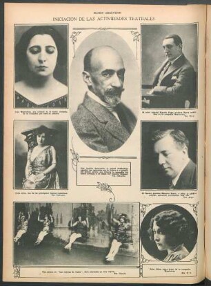 Iniciación de las actividades teatrales [Fotografías]
