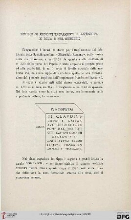 41: Notizie di recenti trovamenti di antichità in Roma e nel Suburbio, [28]