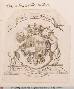 Wappen des Daniel de Superville