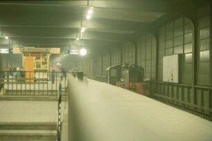 Berlin Zoologischer Garten Baustelle Bahnsteig Bahnsteighalle Kleinlok Baureihe KöfII