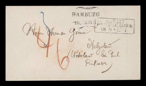 Brief von Jacob Grimm an Herman Grimm