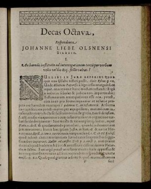 Decas Octava