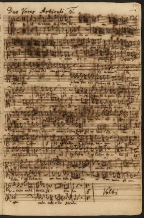 15. Duetto: Et in unum Dominum (Singstimmen, endgültige Fassung)