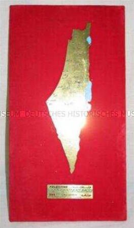 Wandschmuck mit Landkarte von Palästina