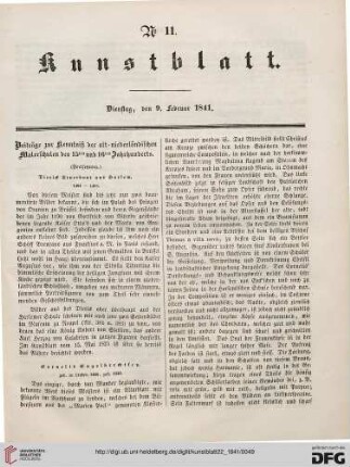 Nr. 11 - 20 (9. Februar 1841 - 11. März 1841)