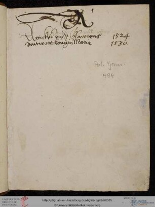 Johannes Adler, Urkundensammlung (Formularbuch), Register