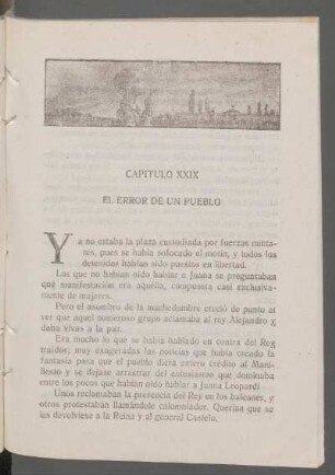 Capítulo XXIX - El error de un pueblo