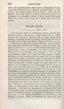 270-280 Kirchliche Statistik