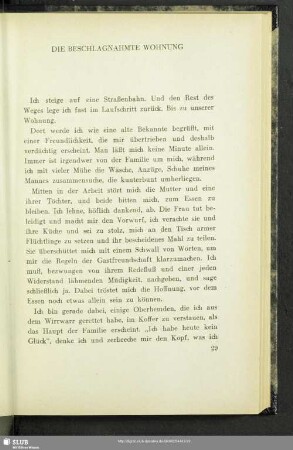 Die beschlagnahmte Wohnung