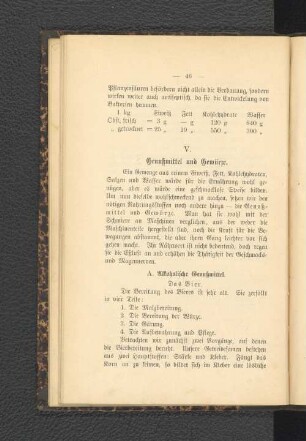 A. Alkoholische Genußmittel.