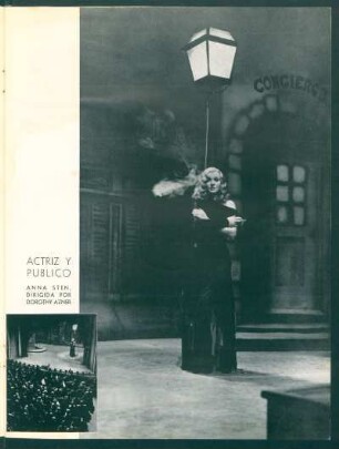 Actriz y público - Anna Sten dirigida por Dorothy Arzner