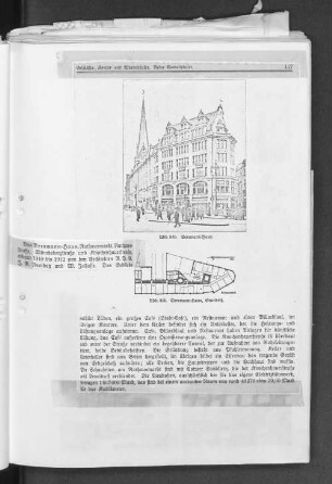 Abb. 849. Versmann-Haus. Abb. 850. Versmann-Haus, Grundriß.