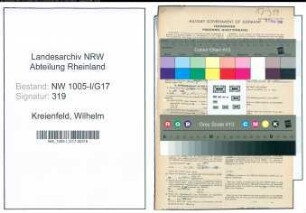 Entnazifizierung Wilhelm Kreienfeld , geb. 30.08.1903 (Bueroangestellter)