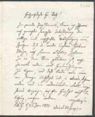 Brief von David Heinrich Hoppe an Emanuel G. Hänsel