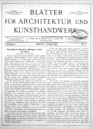 No. 7, 1. August 1888