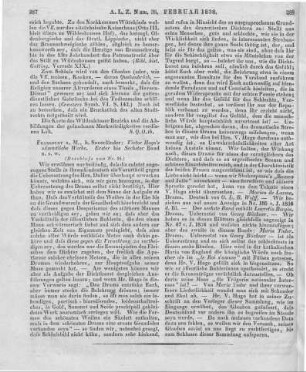 Hugo, V.: Victor Hugo´s sämmtliche Werke. Bd. 1-6. u.s.w. Frankfurt a. M: Sauerländer 1835 (Beschluss von Nr. 34)