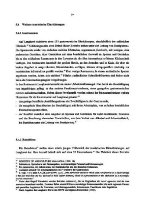5.4 Weitere touristische Einrichtungen