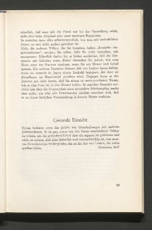 Gesunde Einsicht