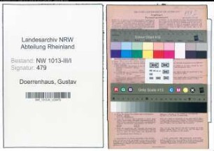 Entnazifizierung Gustav Doerrenhaus , geb. 22.10.1882 (Ingenieur)