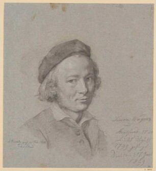 Bildnis Wagner, Simon (1799-1829), Maler