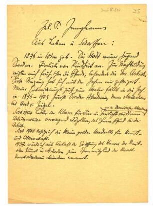 Junghans, Julius Paul, Kunstmaler