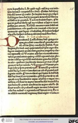 De exultativa que asscribitur beato Gregorio que pertractat et meditatur gaudia celorum, unum in quadam omelia sic scribit Que lingua postest dicere...