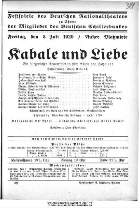 Kabale und Liebe