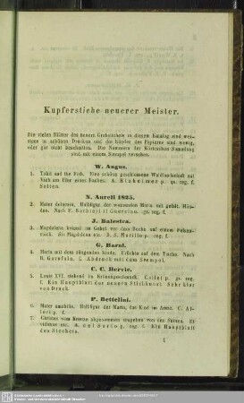 Kupferstiche neuerer Meister
