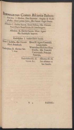 Bernhardus Comes Ascaniae Baltensteti &c. ...