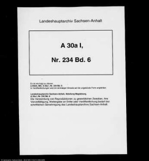 Kautionen der Beamten im Amt Bitterfeld
